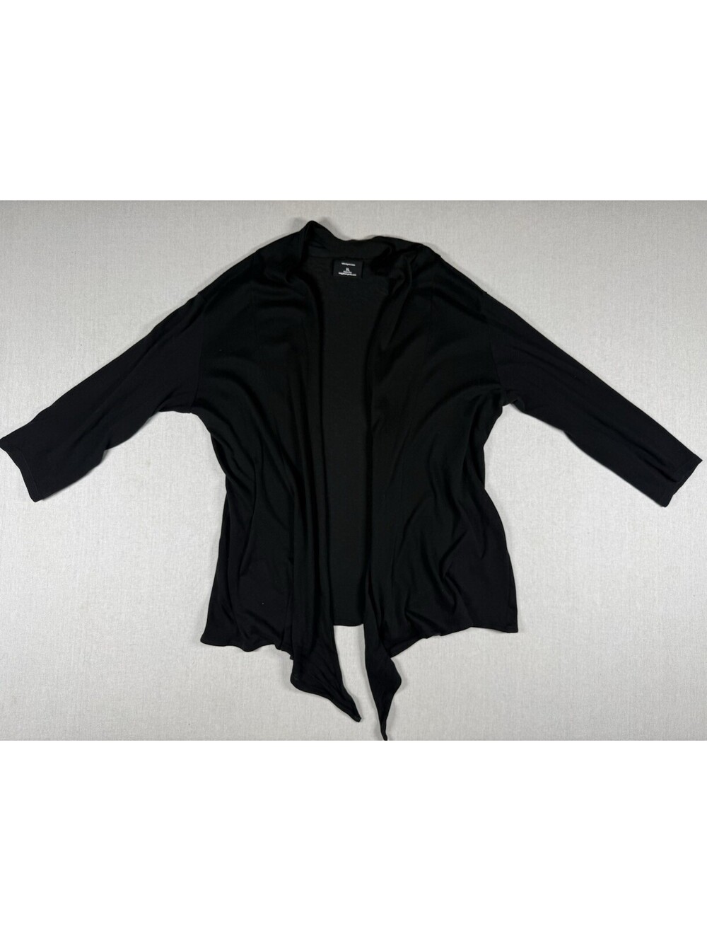 Maggies Organics 100% Organic Cotton Peru Cardigan Sweater M/L‎ Black Waterfall